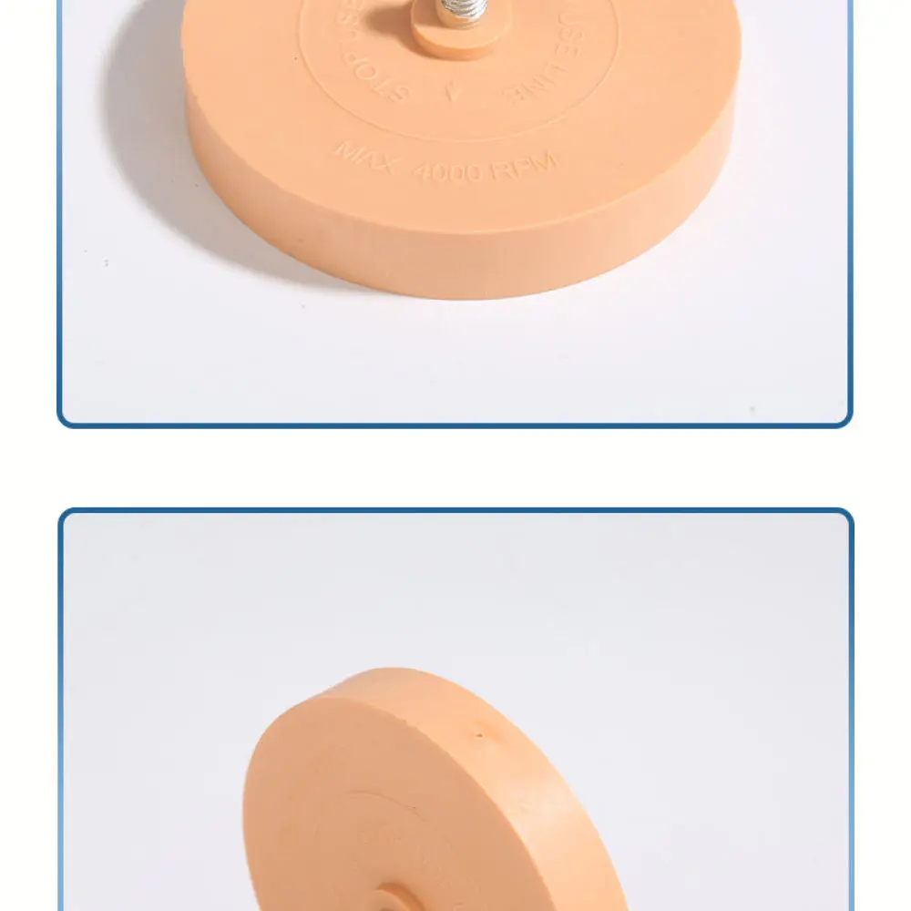 Rubber Eraser Wheel Pad For Car Sticker Adhesive Remover Pneumatic Tool Paint Friendly Buffing Polisher Disc Accessory