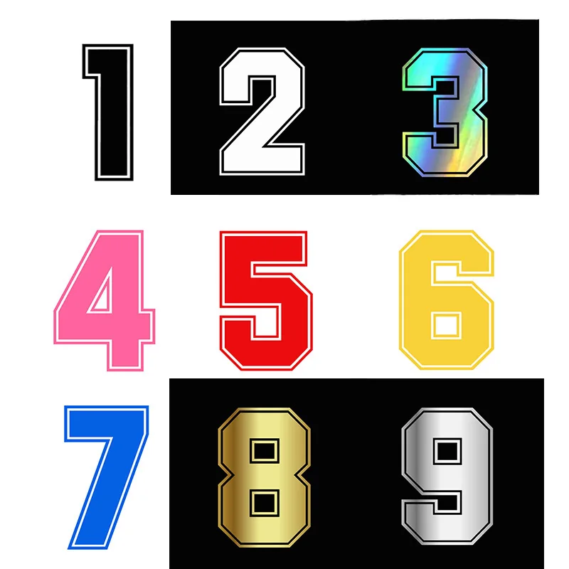 

1 шт., высокая наклейка для автомобиля, номер 0–9, автомобильные наклейки, автомобильная наклейка, забавные виниловые наклейки JDM на мотоцикле, Стайлинг мотоцикла, наклейки для мотоцикла