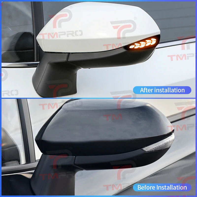 Smoked LED Dynamic Turn Signal Light Side Mirror Flashing Light for Toyota Corolla Sport E210 Sienta XP170 Yaris XP210 2019-2024 view 2