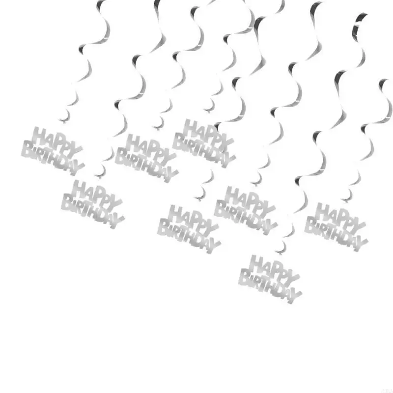 

Beautiful Happy Birthday Spirals Decors Set Individualized Party Enhancement