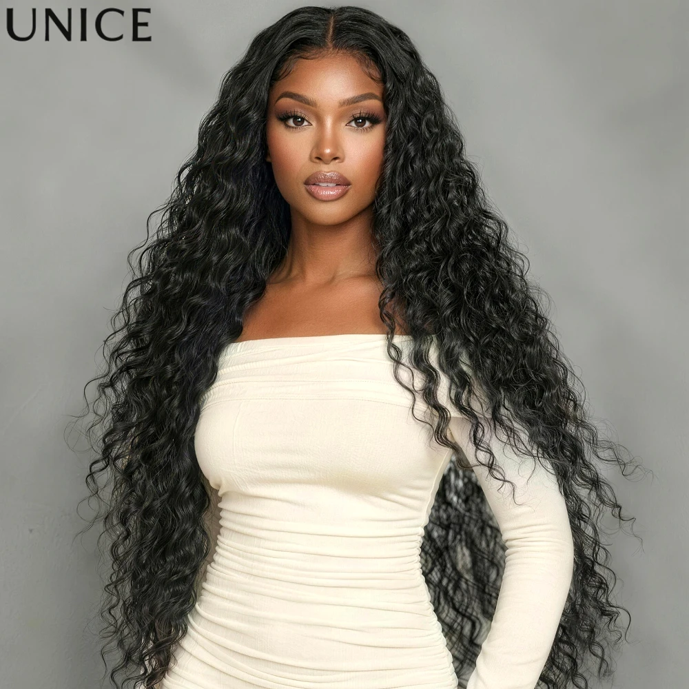 

UNice 7x5 Bye Bye Slip™ & 13x4 Pre-Everything™ Water Wave Wig With Baby Hair & Drawstring Glueless Human Hair Wig 12-30 Inch