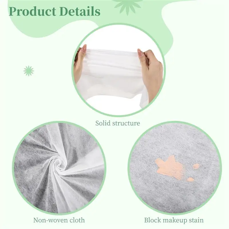 50Pcs Dressing Hoods Disposable Non-Woven Dressing Makeup Face Covers Beauty Makeup Protective Hoods Breathable Cosmetic Masks