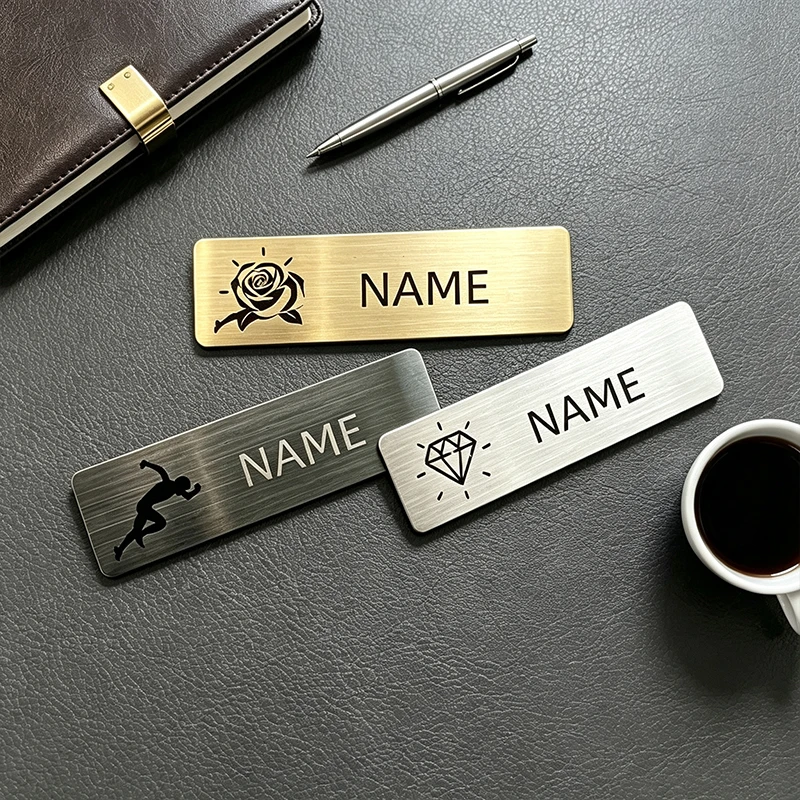 Custom Mailbox Name Plaque Custom Metal Logo Brooches Customized Photo Mailbox Label Name Tag Badge Pin With A Personalized Name