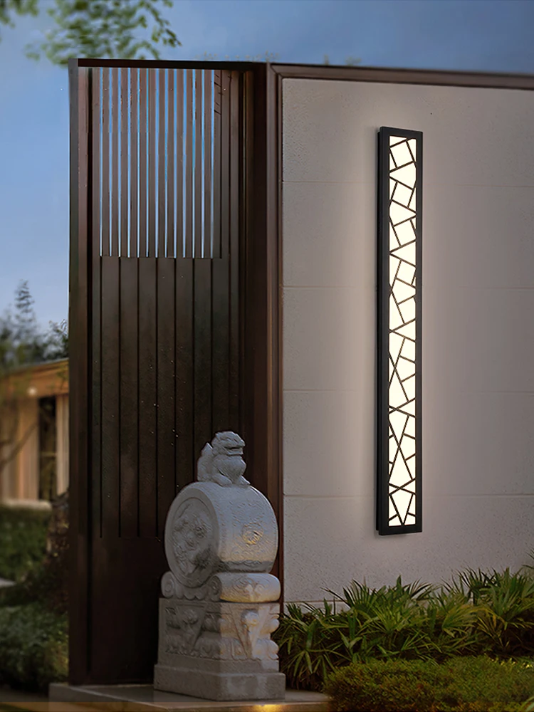 Mur LED lumière étanche IP65 longue lampe extérieure jardin Villa porche Patio terrasse Garage antirouille luminaire 110V 220V