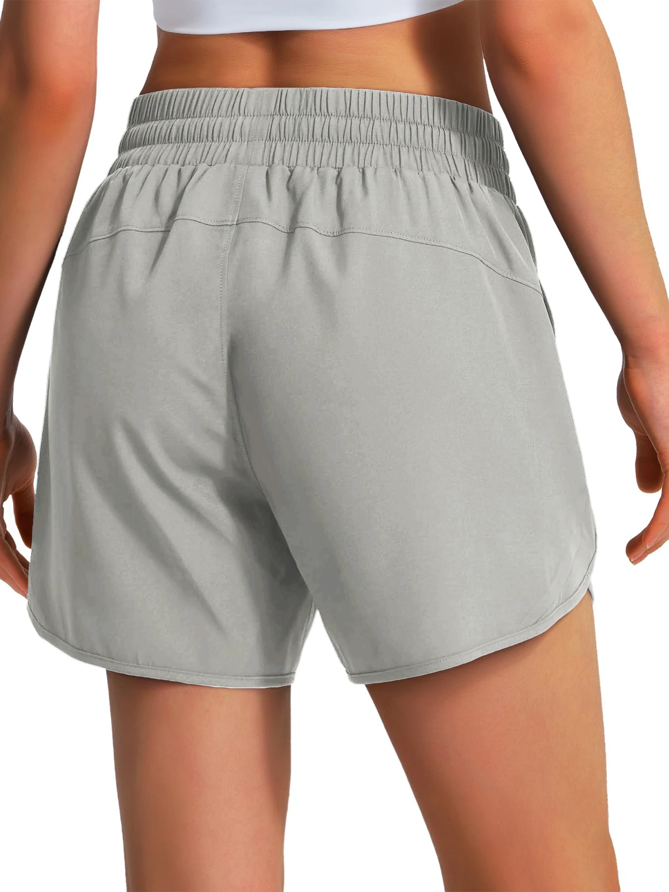 Neue Damen-Freizeit-Sportbekleidung, Sport-Laufshorts, schnelltrocknende, leichte Fitness-Shorts mit Reißverschluss, Sportshorts. – Detail 18