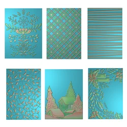 Little Village 3D Embossing Folder Christmas Holly and Candles Background Patterns Templates For DIY Scrapbooking Paper Crafting