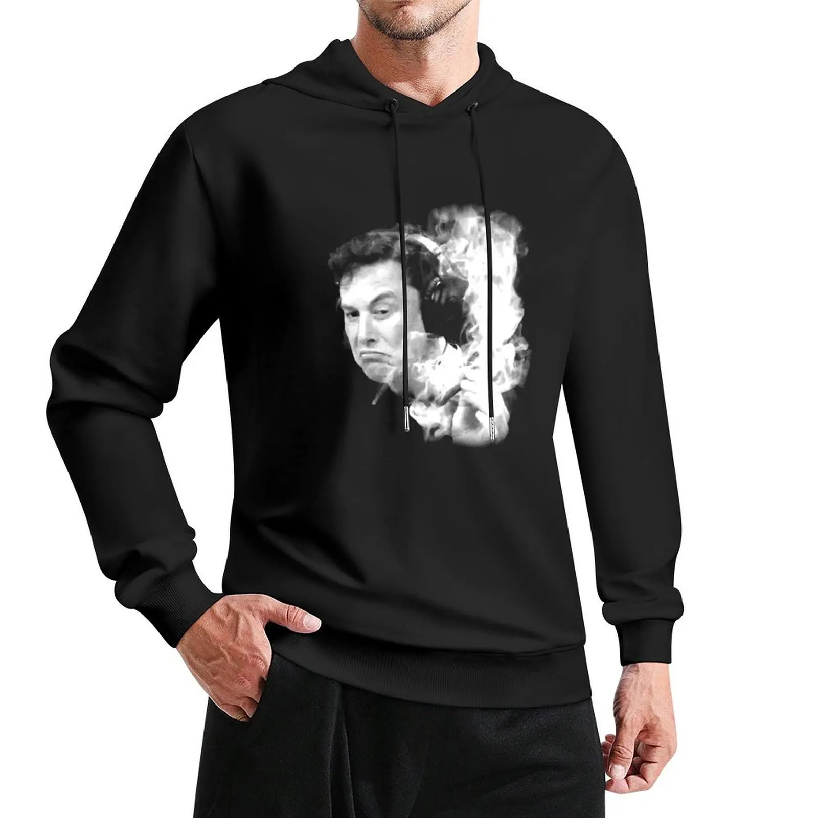 Elon Musk Smoking Pullover Hoodie graphic t shirts men fashion men graphic hoodie