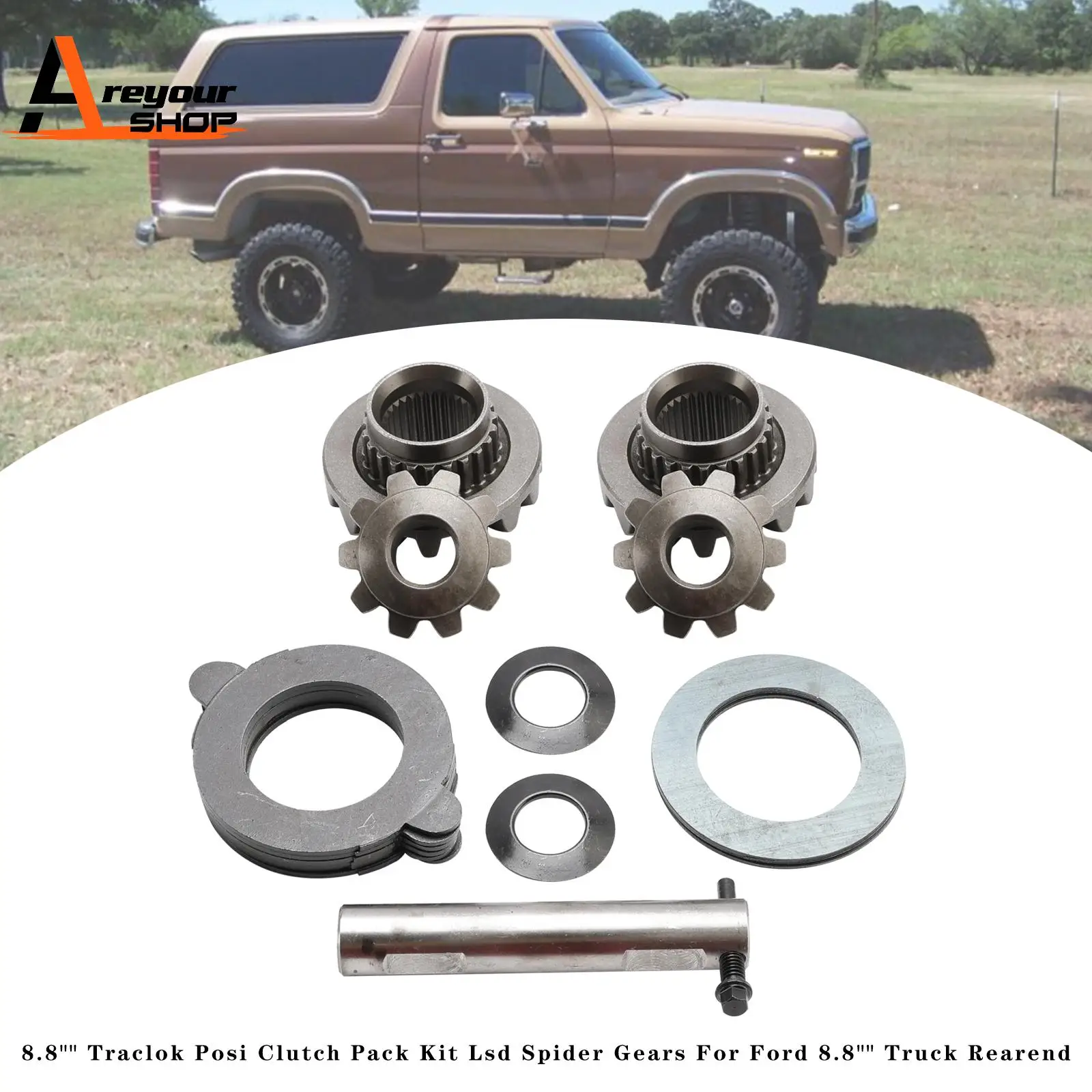 

Комплект сцепления Traclok Posi 8,8 дюйма, шестерни Lsd Spider для Ford 8,8 дюйма, задняя часть грузовика