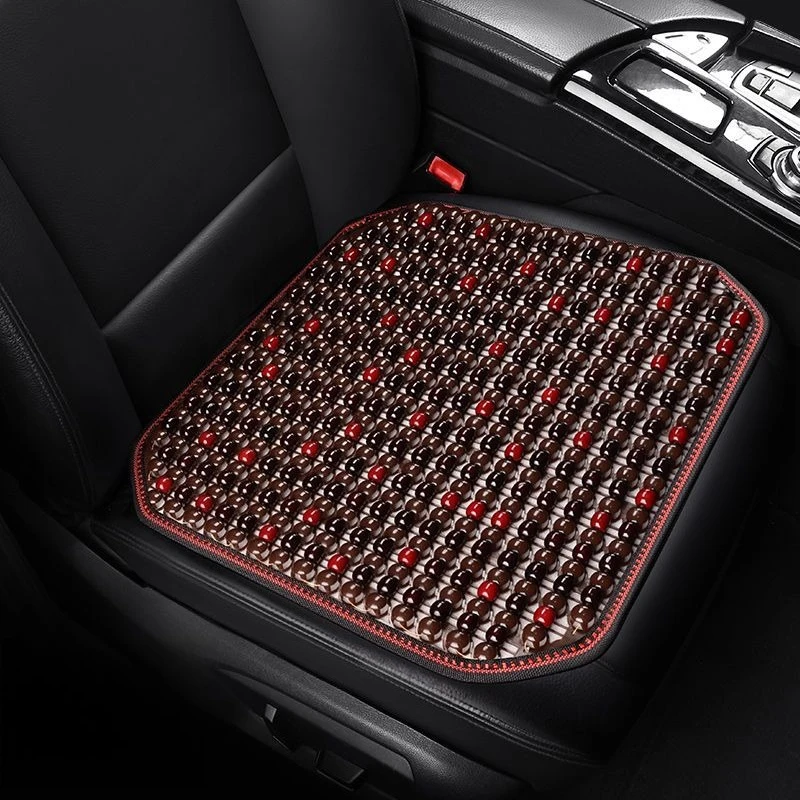 1pcs Wooden Cushion Orderly Bead Layout Body Weight For Ride-hailing Vehicle Gaming Chair Stain Washable  Cooling Seat Pad