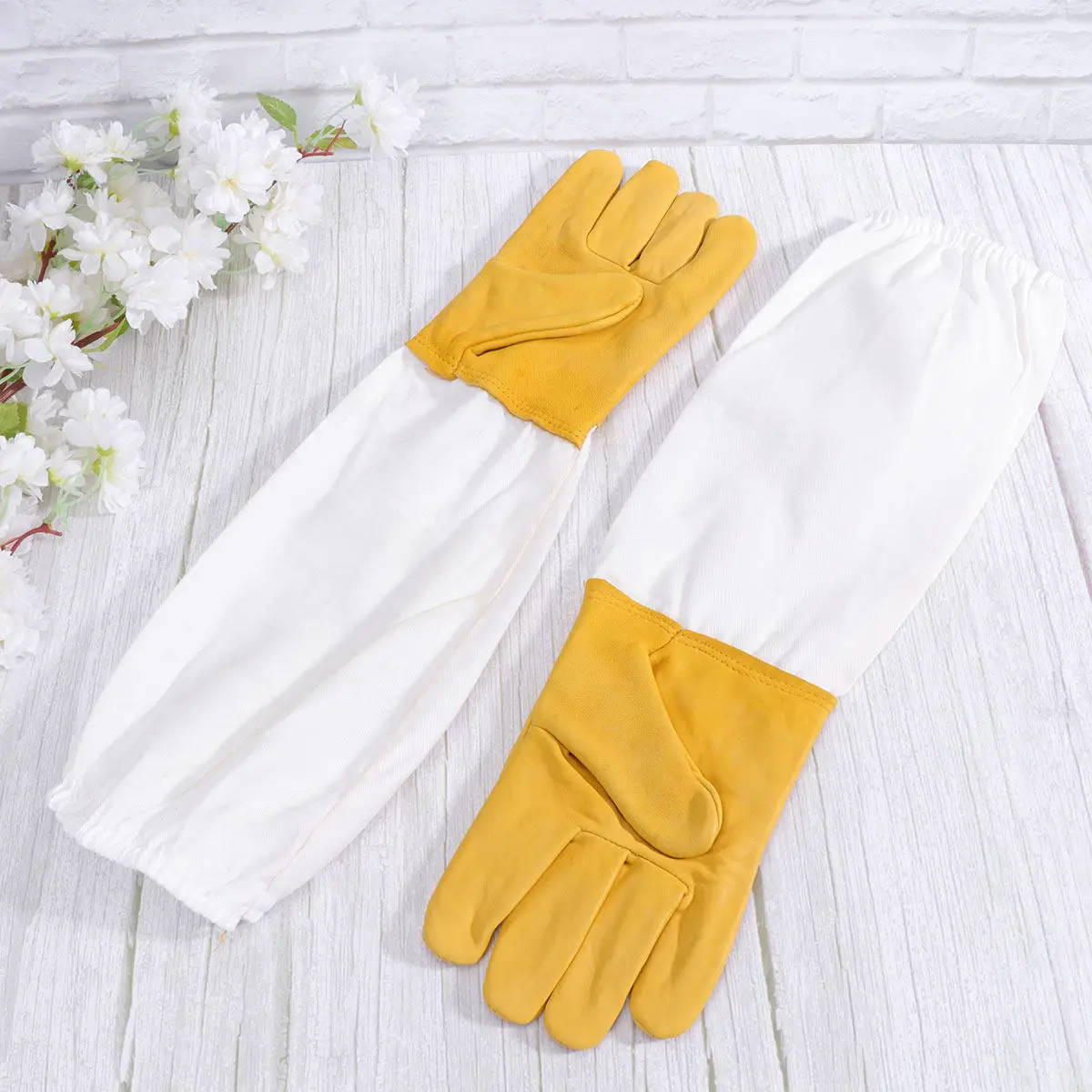 Beekeeping Gloves White XL Lightweight Protective Safety Work Gloves for Gardening Farming Home Use