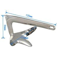 Boat Anchor with 5M Rope 316 Stainless Steel Claw Anchor Fit for Yacht Boat