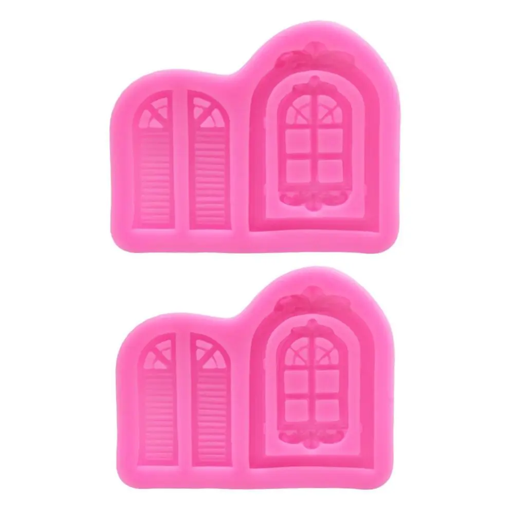 2pcs Silicone Fondant Mold Flexible Easy Release Silicone Mold Fine Detailing Dual Design Cake Chocolate Mold Baking Chocolates
