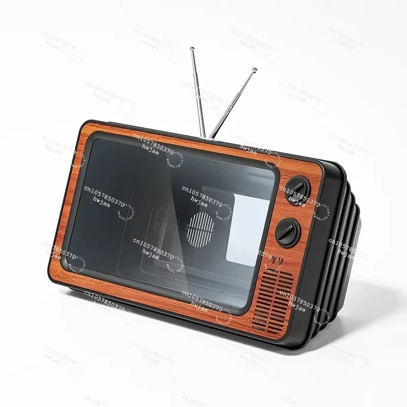Creative Retro TV Screen Desktop Phone Stand Amplifier for Blu-Ray Perfect for Movies And TV Shows