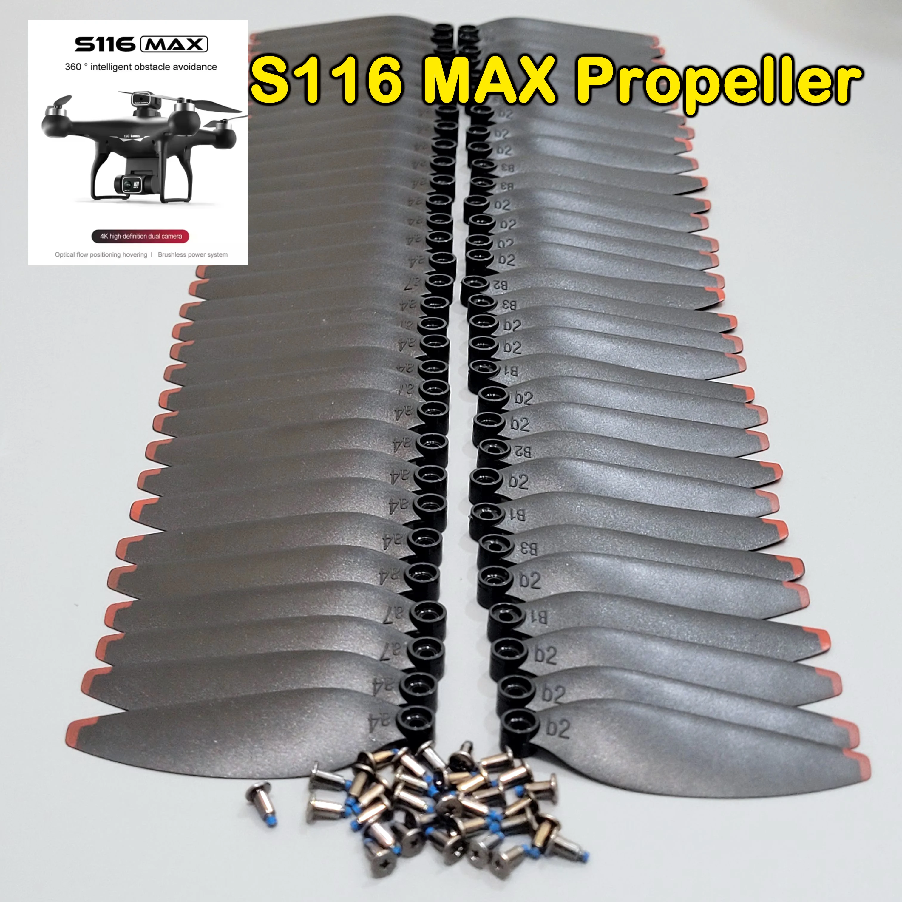 Wholesale S116MAX S116 MAX Brushless Quadcopter Original Propeller Spare Part S116 Drone Wing Blade Maple Leaf  Part Accessory