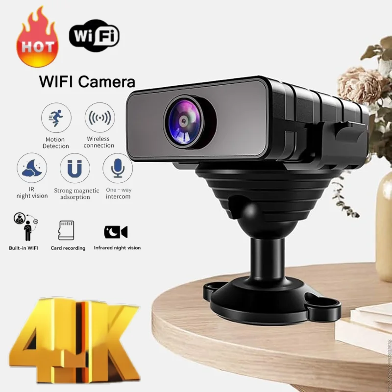 

2025 New 4K HD Security Camera WiFi Wireless Indoor Outdoor Night Vision Motion Detection Smart Home Surveillance Monitor System