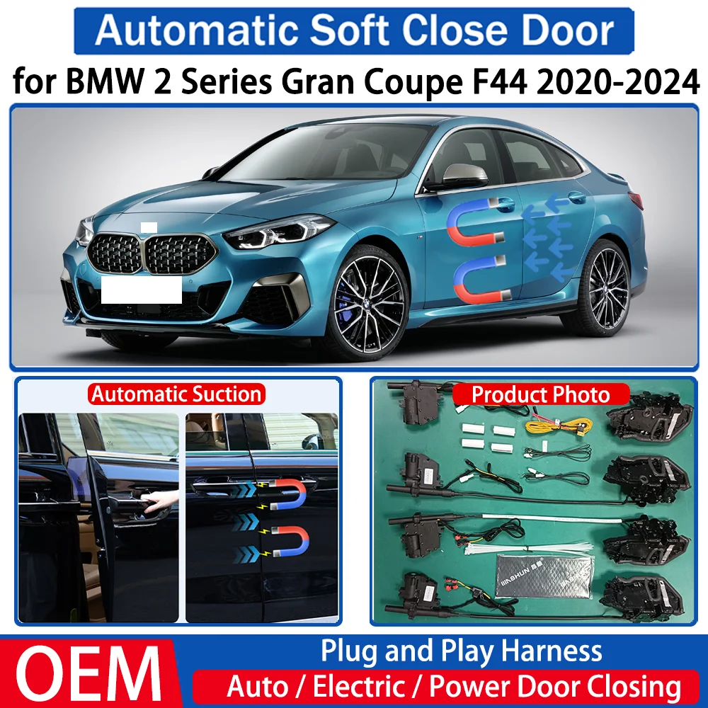 for BMW 2 Series Gran Coupe F44 2020-2024 Car Automatic Soft Close Door Electric Suction Auto Power Closing System Plug＆play