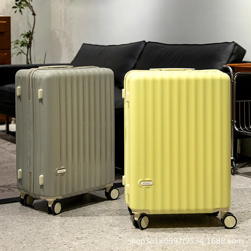 Maleta de Viaje Juvenil con Ruedas Giratorias, Estilo Influencer, Gran Capacidad, Maleta de Viaje con Ruedas