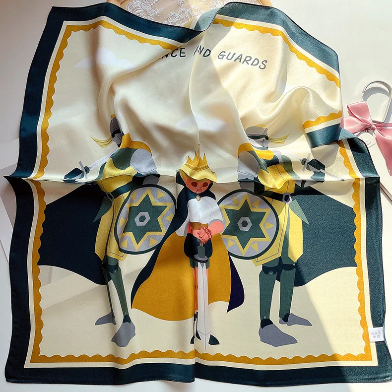 

Small Silk Head Scarf 65CM Luxury Designers Square Bandanas Women Clothing Bag Accessories Lover Christmas Gift