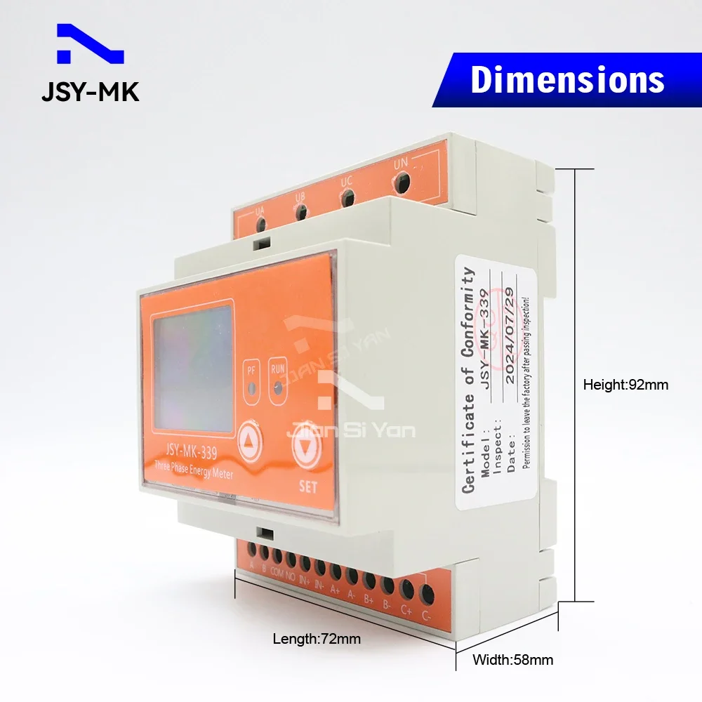 2026 Smart 250A RS485 3 Phase Energy IoT Smart Metering Electric Power Kwh Solar Smart Electricity
