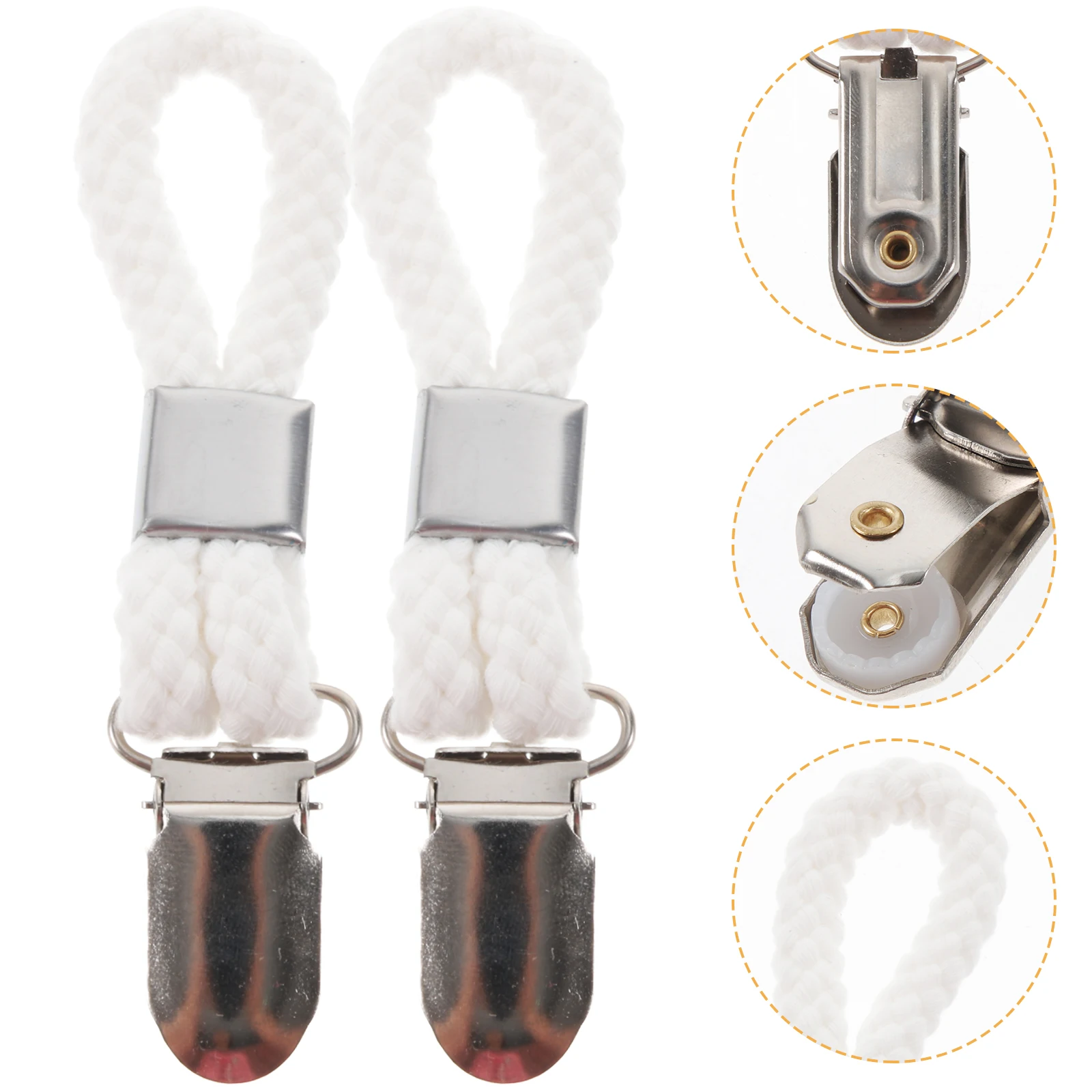 

2pcs Metal Hanger Kitchen Towel Rack Bathroom Holder Iron Patch Hanging Clips Hook Decorative Clip for Home Use