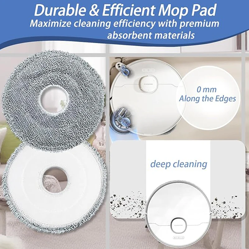 For Dreame L40 Ultra Gen 2/L40 Ultra/X40 Ultra Robot Vacuum Accessories TriCut Brush HEPA Filter Mop Dust Bag Replacement Parts view 5