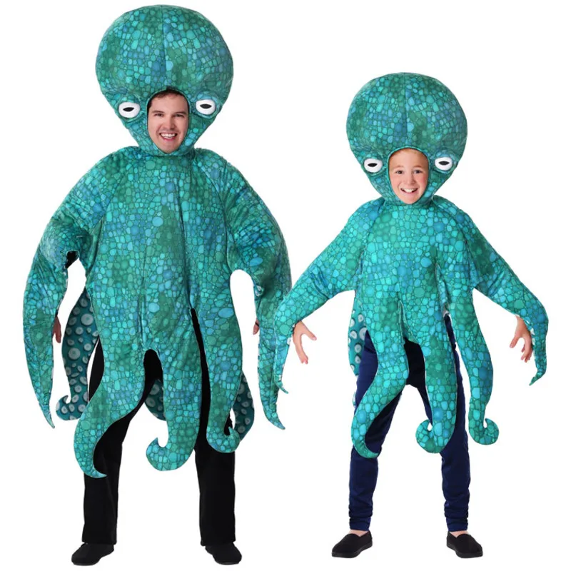 

Children's Day Cosplay Halloween Costume Stage Performance Adult Children's Marine Costume Deep Sea Colorful Octopus Cosplay