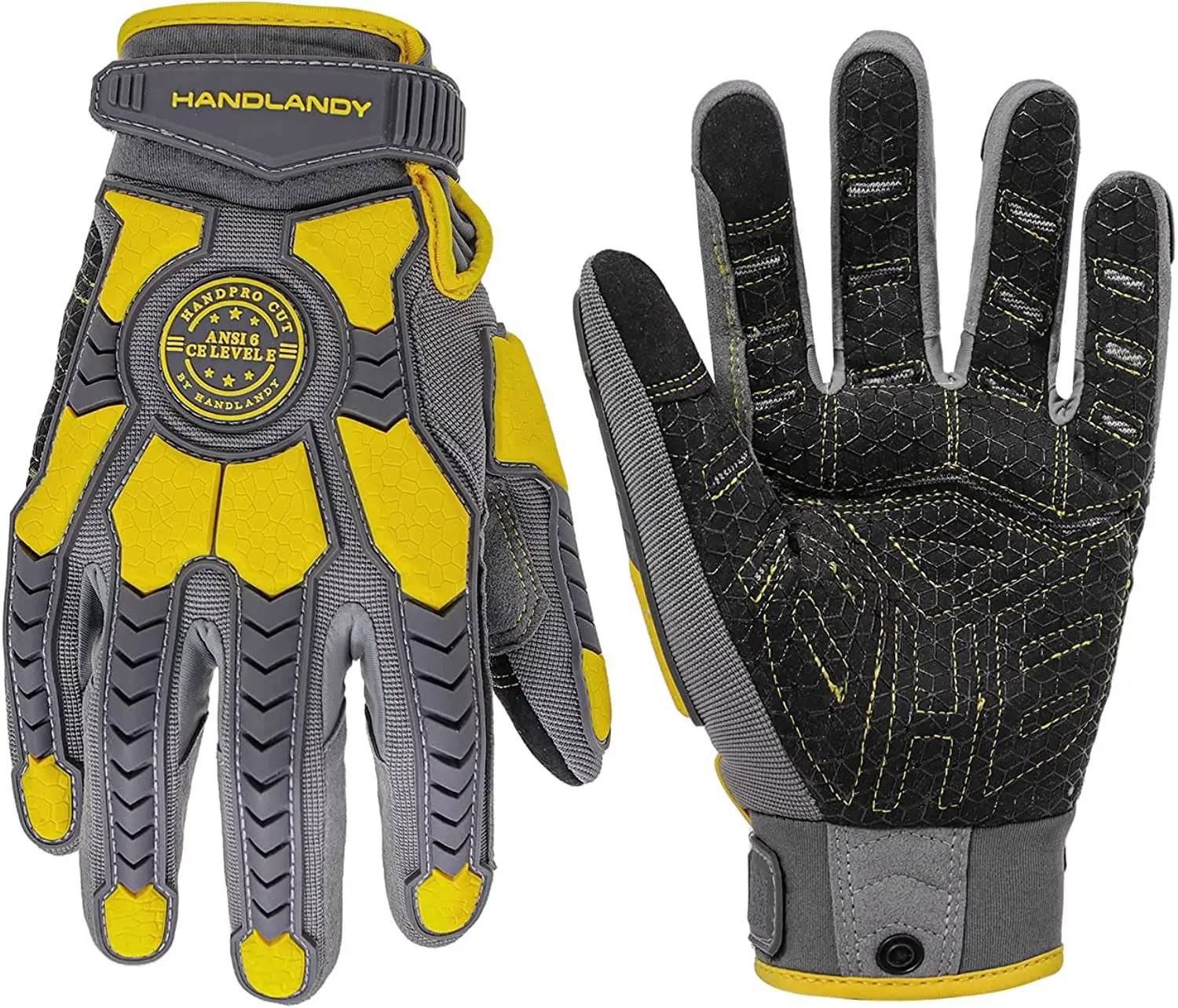 HPPE Steel Wire A6 Anti-cutting Silicone Anti-skid TPR Anti-collision Industrial Oilfield Gloves