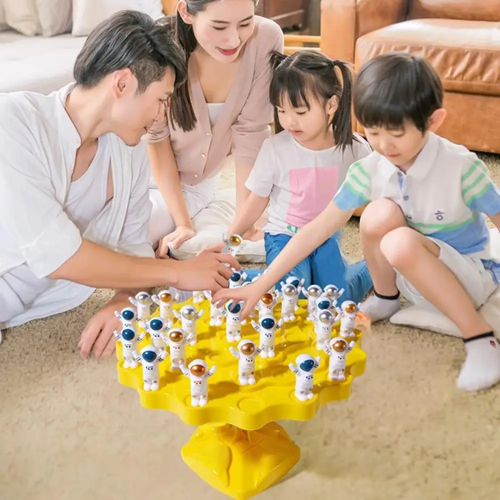 Juego de mesa de astronauta de equilibrio, juego de mesa de equilibrio de astronauta para niños pequeños, juguete educativo de astronauta para habilidades motoras finas para niños