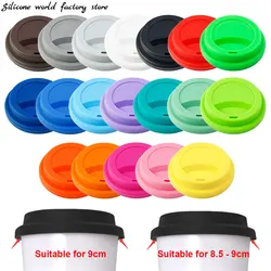 Coperchio per tazza in Silicone riutilizzabile universale di 2 dimensioni coperchi freschi isolamento coperchio per tazza antipolvere coperchio per tazza da caffè adatto per 8.5-9cm