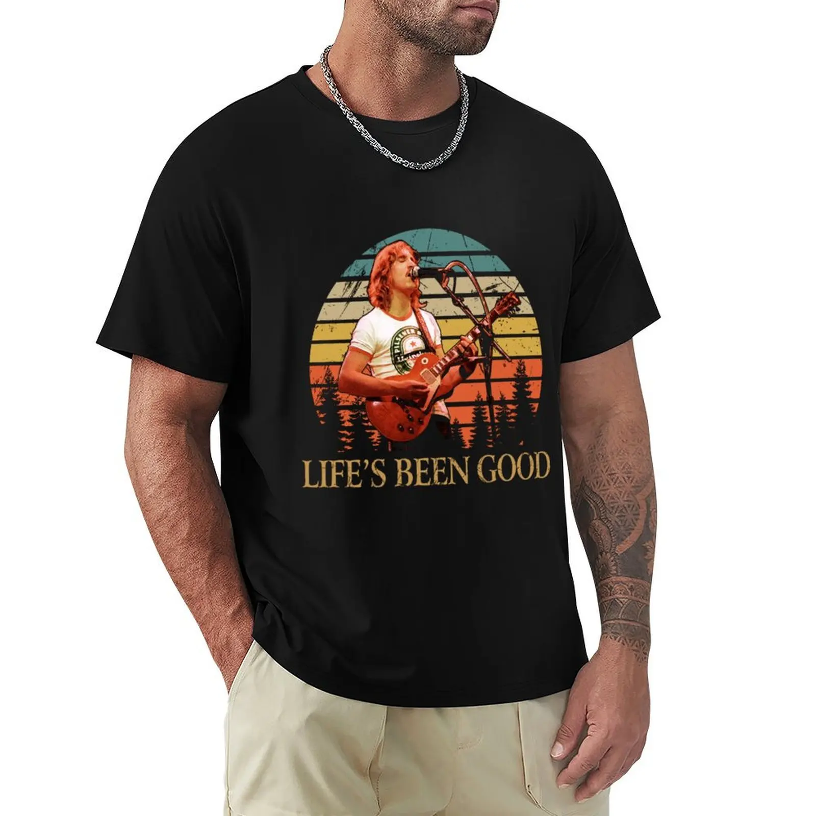 Gift For Men life's been good Joe Walsh Slim Fit T-Shirt Sports Casual Breathable Tee Shirt