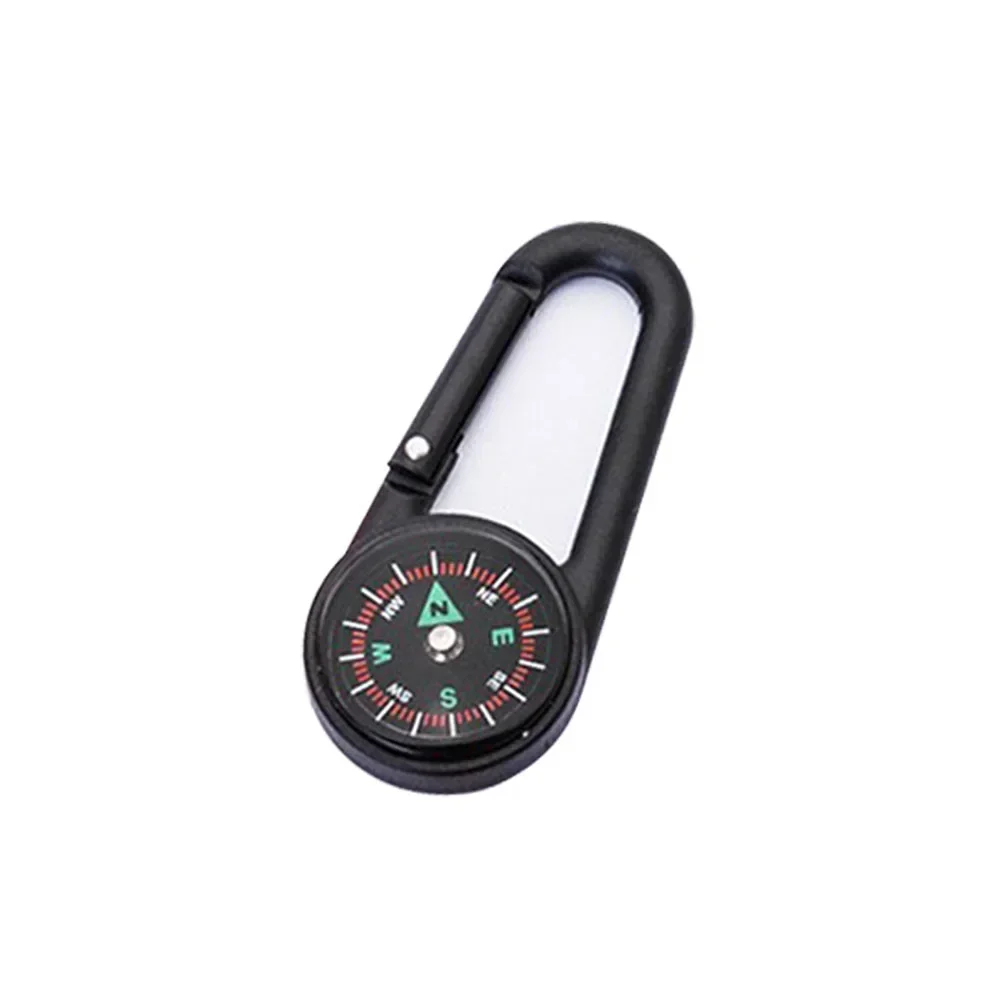 Outdoor Kompass Karabiner Mini Camping Schlüsselanhänger Bergsteigen Wandern Rucksack Schnalle mit Kompass Überleben Kinder Geschenke – Detail 9