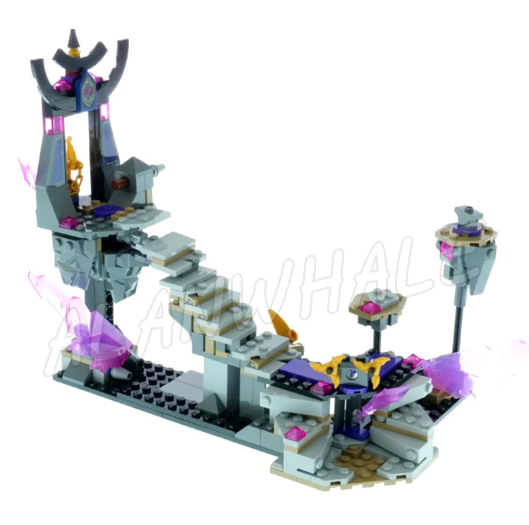 703pcs Shinobi Crystallized The Crystal King Temple Throne Floating Prison Traps 7011 Building Block Toys Compatible With Model