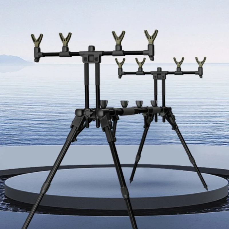 

Уличная подставка для удочек из алюминиевого сплава, легкий металлический держатель для удочек, портативные аксессуары для удочек, принадлежности для снастей