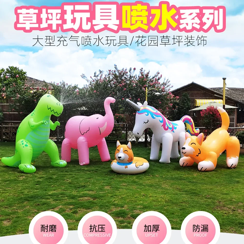 pvc inflatable water spray monster, inflatable water spray toy, inflatable sprinkler toy