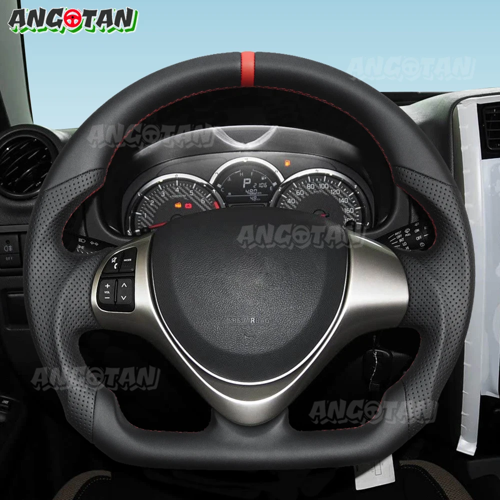 

Full Leather Steering Wheel For Suzuki Jimny 2015 2016 2017 2018 Customized Steering Wheel Car Modification Accessories