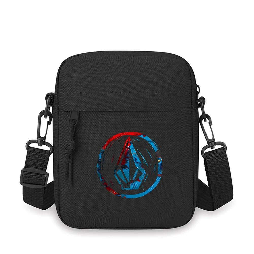 Abstract circle shapes,lines,design,pattern Men Crossbody Bag Single Shoulder Women Cartoon Anime Film Printing Design Unisex