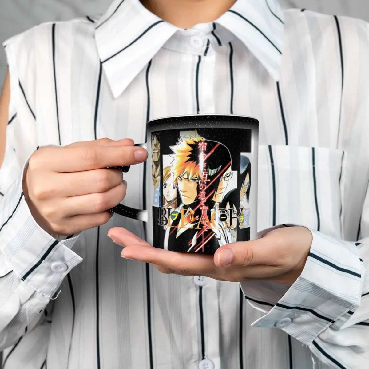 Bleach Anime Mug Funny Ceramic Coffee Cups Tea Mugs Milk Cup Drinkware Gifts for Friends