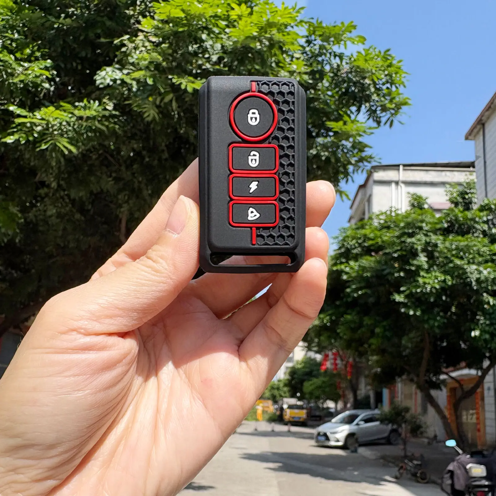 Key Case ELECTOP Bicycle Alarm Remote Control Electric Motorcycle Scooter Bike Wireless Security Vibration Motion Sensor Alarm