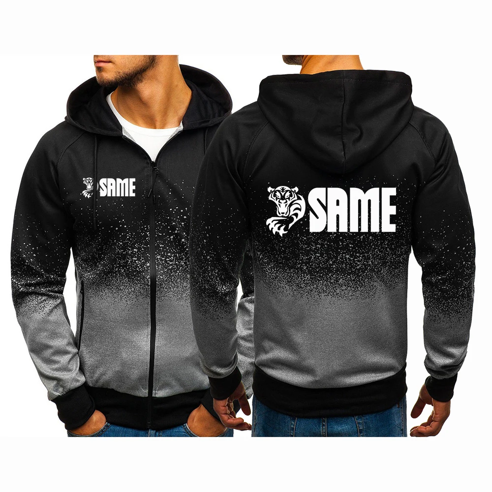 2026 Personality Fashion Hoodies Spring Autumn Same Tractor Logo Print Anti Collision Shirt Eye Catching Gradient Color Coat