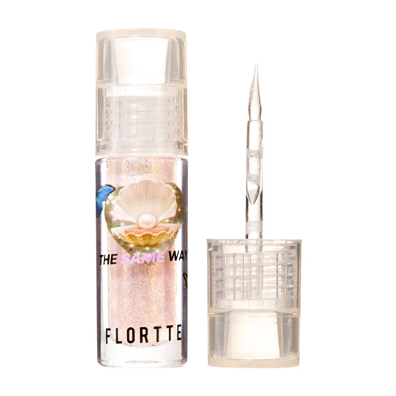 FLORTTE BUNNY paleta de sombra de ojos líquida, brillo fino, gusano de seda mate, sombra de ojos brillante