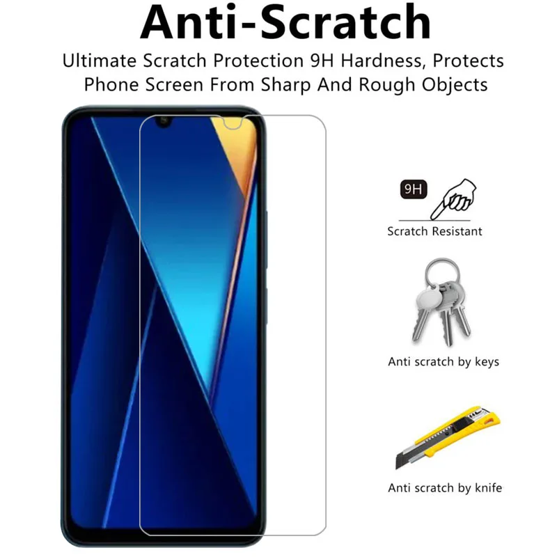 حافظة هاتف لهاتف شاومي بوكو c65 من الزجاج المقسى على pococ65 c 65 65c 4g 5g غطاء خلفي 360 xiomi xaomi poc pco c65 حقيبة cas