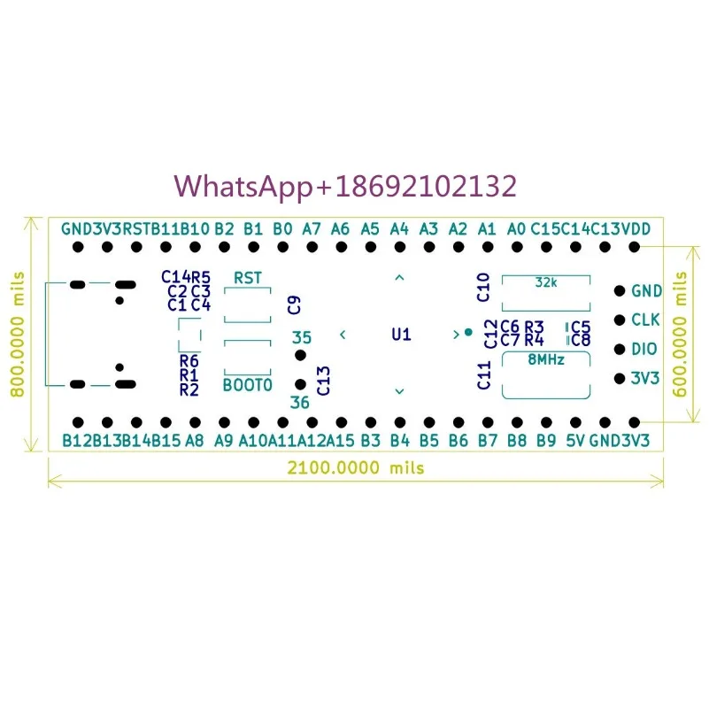 N32G430C8L7 Development Board CCT6 Core Board STM32F030C8T6 Minimum System STM