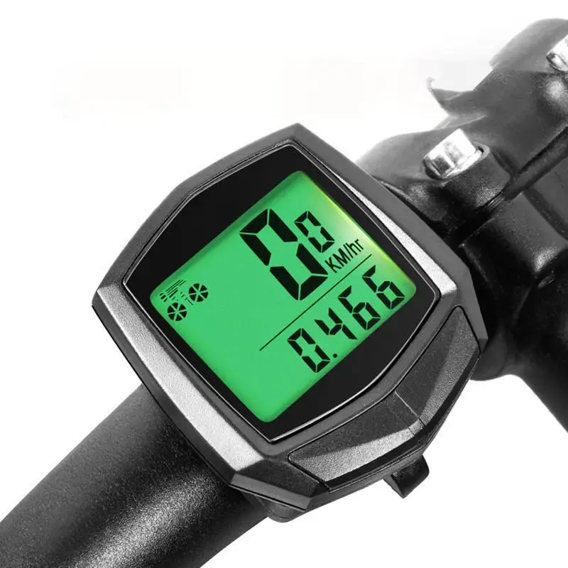 أجهزة كمبيوتر الدراجة لدراجة الطريق، شاشة الكريستال السائل، عداد السرعة السلكية، ملحقات الدراجة، متعددة الوظائف، الاستيقاظ التلقائي لـ