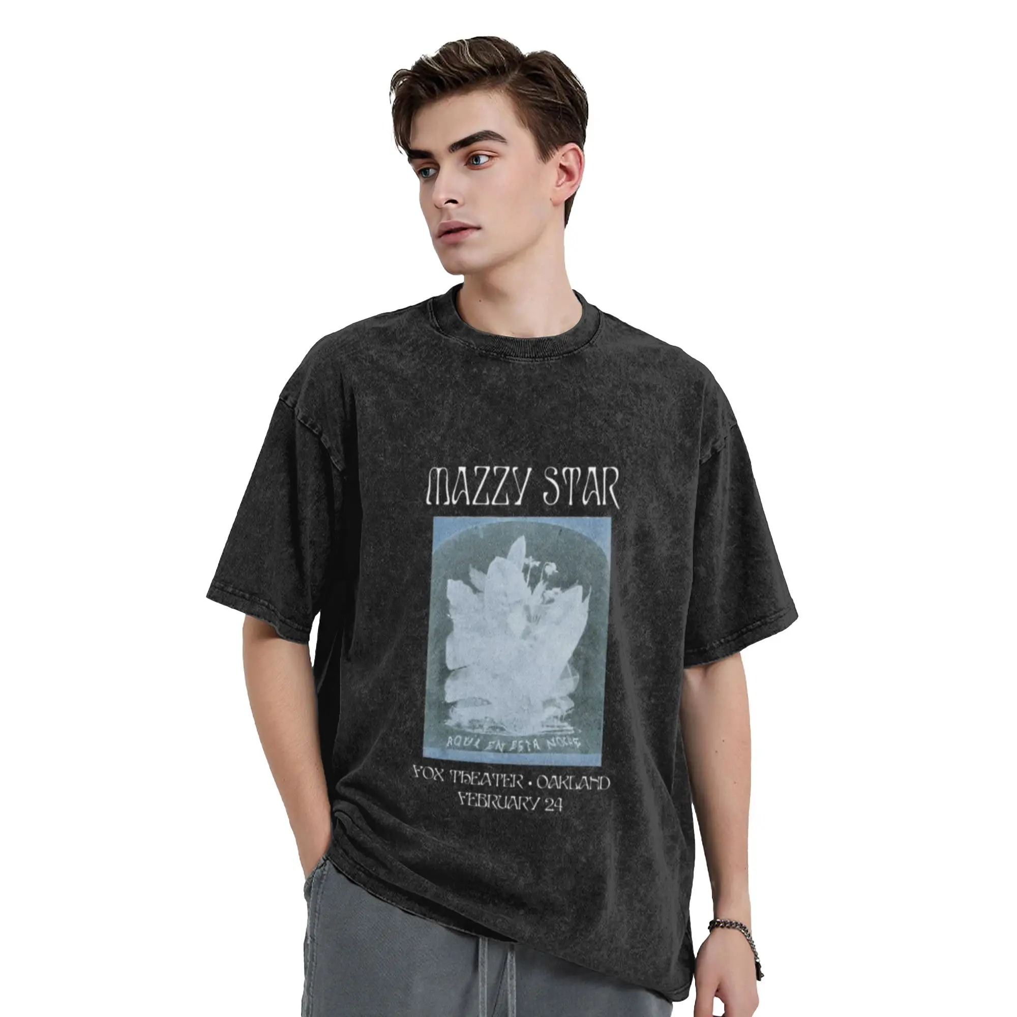 Mazzy Star - Concert Poster Oakland Classic Stylish A Vintage Oversized Cotton Unisex T-Shirts
