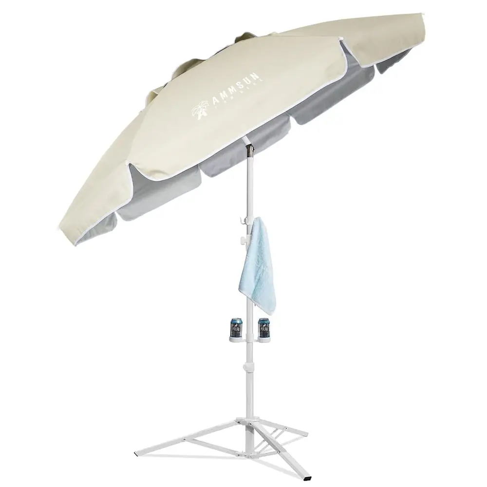 

Зонт-тент, Премиум-зонт портативный с подставкой, легкий отдельно стоящий навес 6,5 футов для спортивных мероприятий, регулируемый, с инсертами