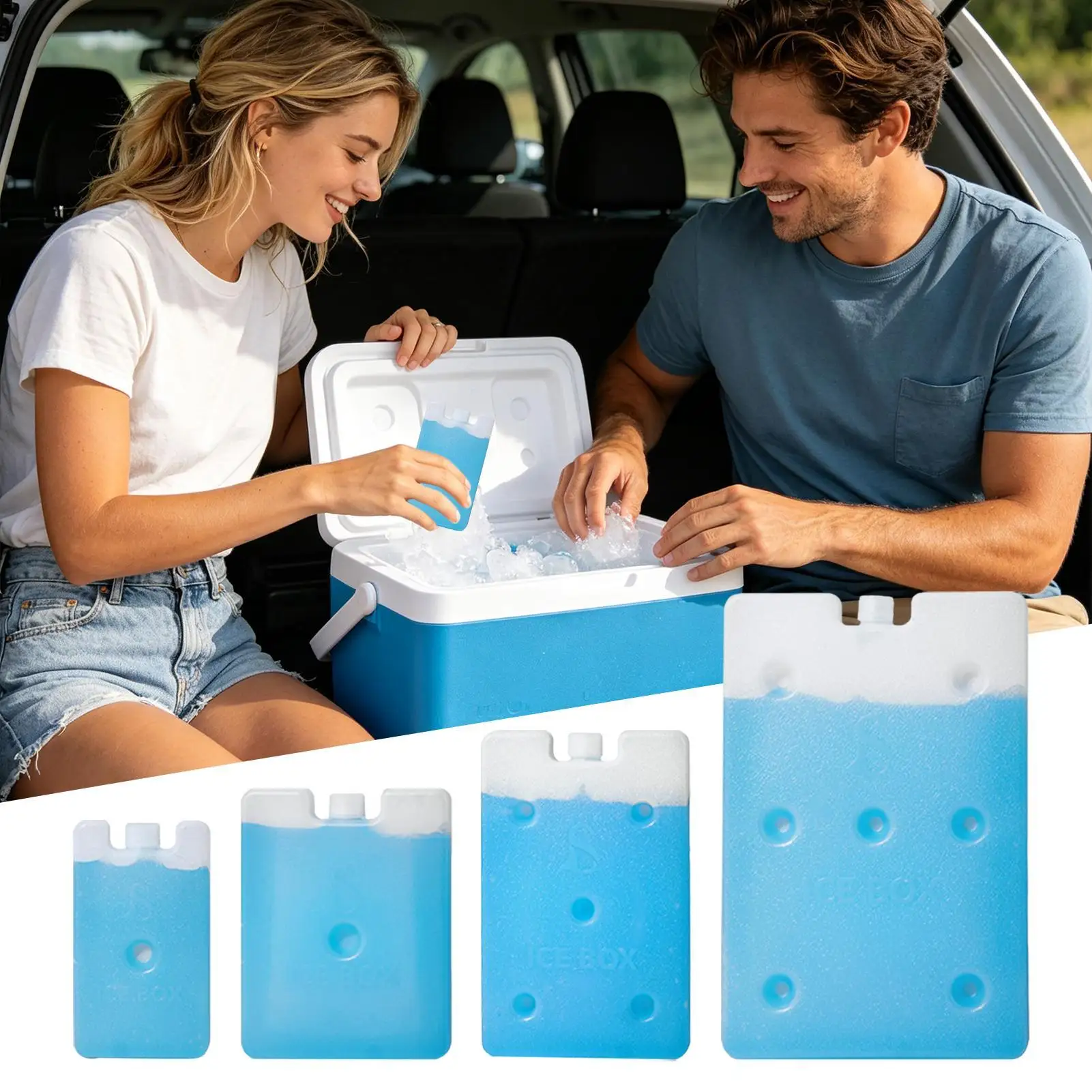 Klimaanlagen-Ventilator-Kühlplatte, wiederverwendbarer Kühler, Eispack, Eisblock, wiederverwendbares Gefrierkühlpack, Lunchbox-Kühlblock, Eispack
