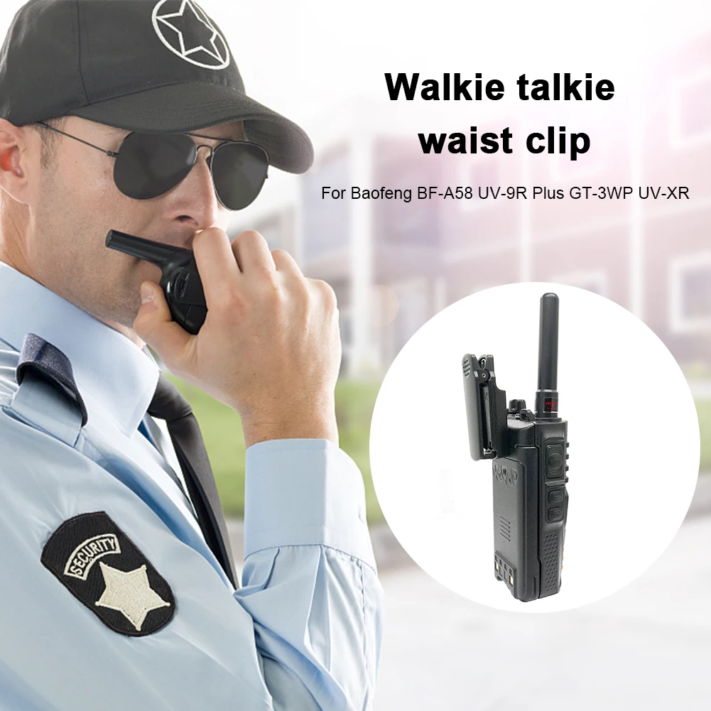 2pcs Belt Clip Clamp Accessories Plastic Walkie Talkie Belt Clip Replacement Parts for Baofeng BF-9700 -9R PLUS BF-A58 BF-R760 view 5
