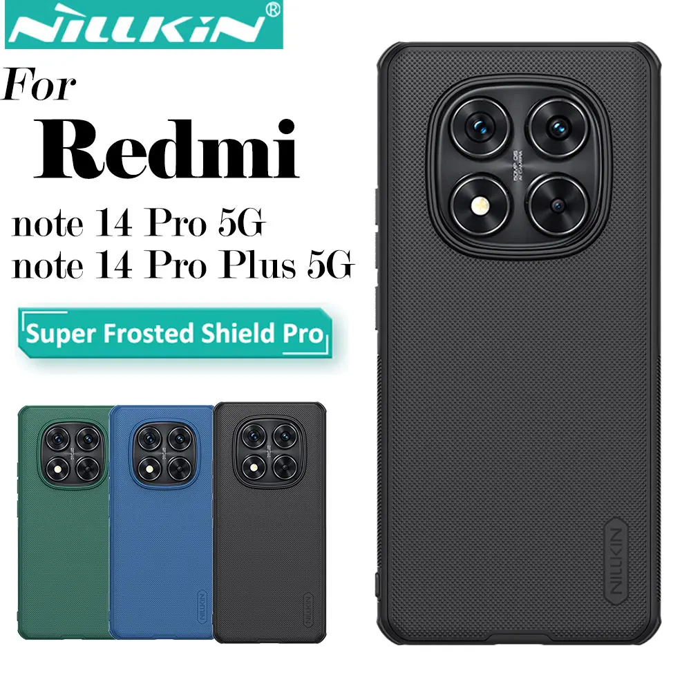 Nillkin for Xiaomi Redmi Note 14 Pro Plus 5G / Redmi note 14 Pro 5G Super Frosted Shield Pro PC+TPU Hard Protection Back Cover