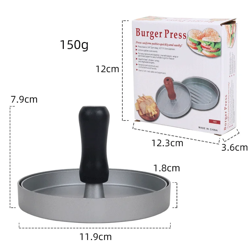 Creative Breakfast Burger Meat Compressor Home Chicken Patty Making Gadget Kitchen Cooking Accessories Beef Patty Sandwich Tool