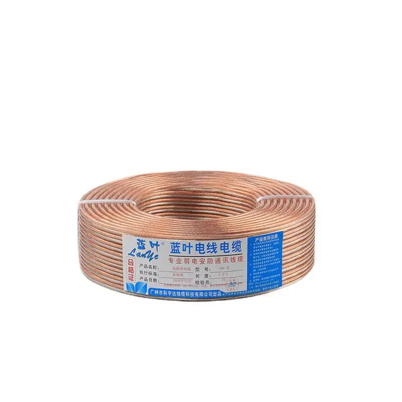 Audio Cable 2 * 1.0 Square 400 Core Oxygen Free Copper Quality Speaker Audio Cable Fever Speaker Cable